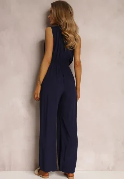 Granatowy Kombinezon Valia