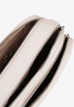 Jasnobeżowa Dwukomorowa Torebka Typu Listonoszka Ellirin