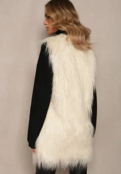 Jasnobeżowa Kamizelka Futrzana Bessemer