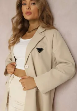 Jasnobeżowa Marynarka Caladina