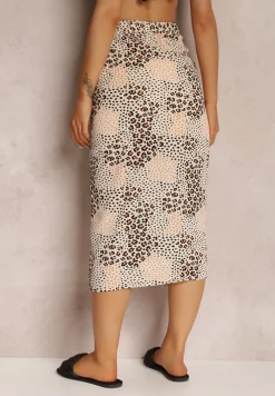 Jasnobeżowa Spódnica Drakotus