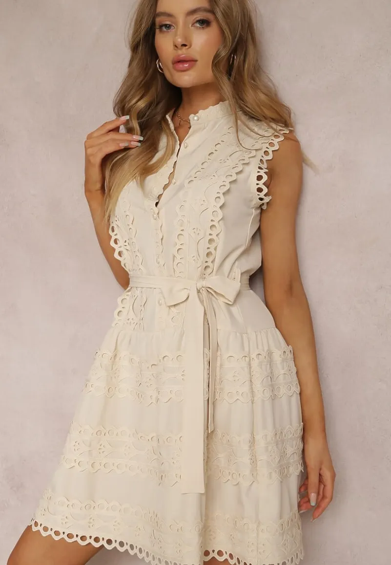 Jasnobeżowa Sukienka Ismeia