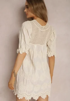 Jasnobeżowa Tunika z Bawełny Thaelelle