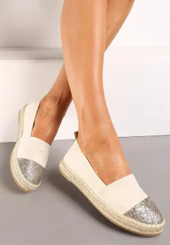 Jasnobeżowe Espadryle Aglateia