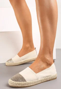 Jasnobeżowe Espadryle Aglateia