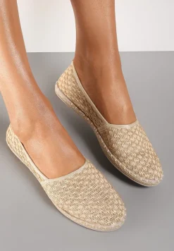 Jasnobeżowe Espadryle Heliriye
