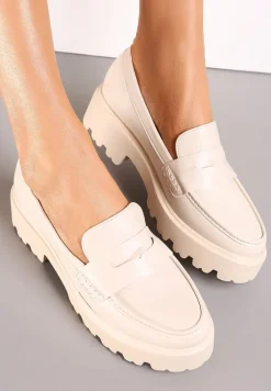 Jasnobeżowe Mokasyny Dansitu