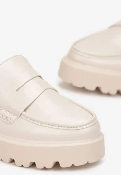 Jasnobeżowe Mokasyny Dansitu