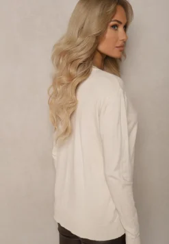 Jasnobeżowy Sweter z Bawełną w Klasycznym Stylu Atintora
