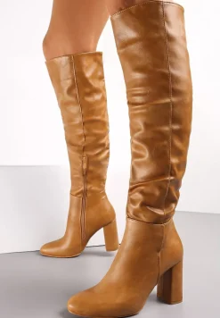 Jasnobrązowe Kozaki Ertris