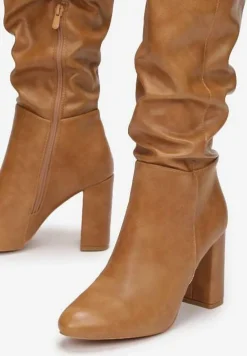 Jasnobrązowe Kozaki Ertris