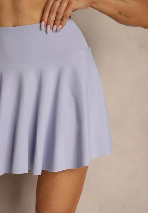 Jasnofioletowe Spódnico-Szorty High Waist Lumivine