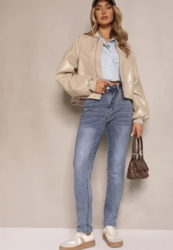 Jasnoniebieskie Jeansy Skinny Regular Waist Galoriela