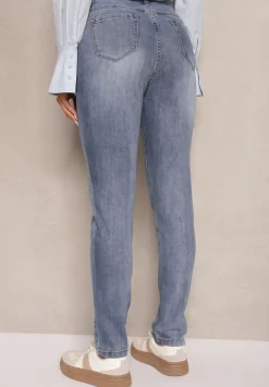 Jasnoniebieskie Jeansy Skinny Regular Waist Galoriela