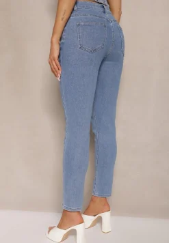 Jasnoniebieskie Jeansy Skinny High Waist Sepilvia