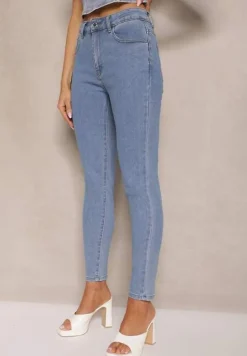 Jasnoniebieskie Jeansy Skinny High Waist Sepilvia