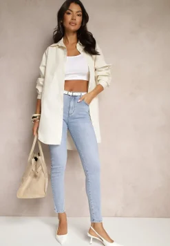 Jasnoniebieskie Jeansy Slim Push-Up Nelmi