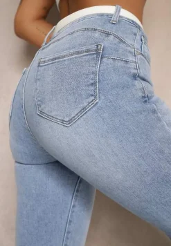 Jasnoniebieskie Jeansy Slim Push-Up Nelmi