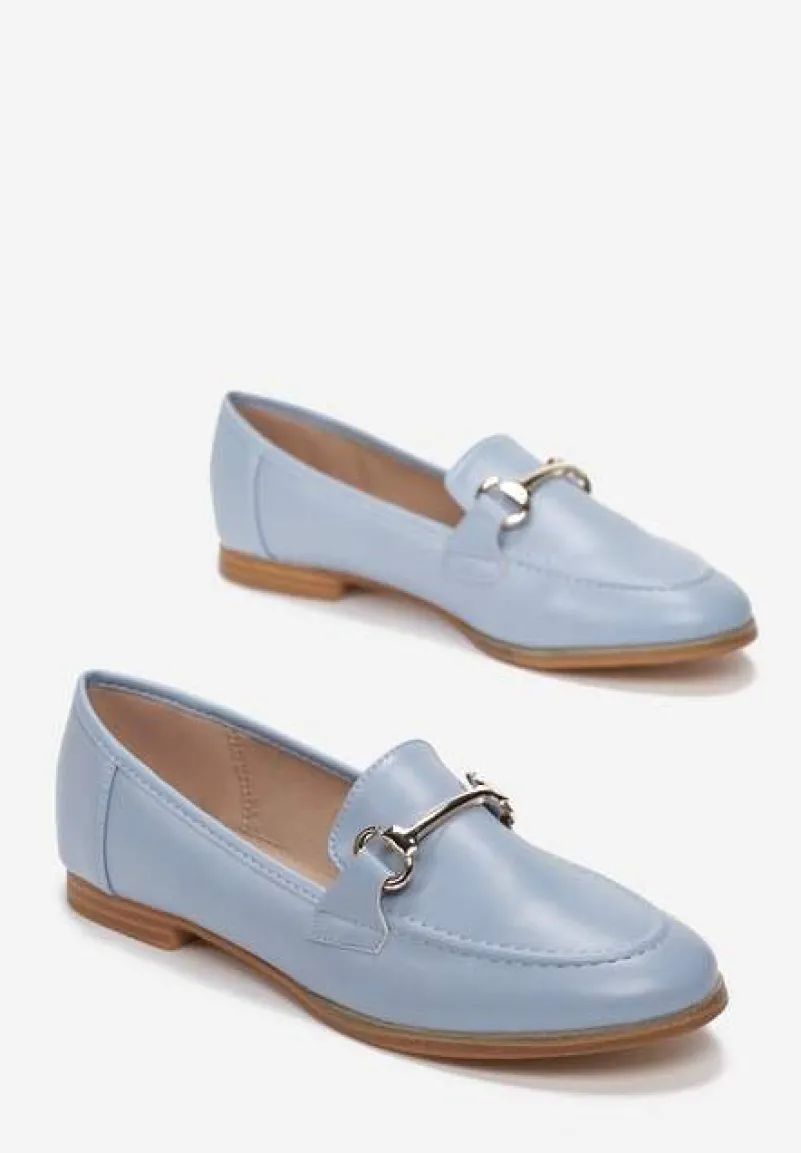 Jasnoniebieskie Mokasyny Sakina