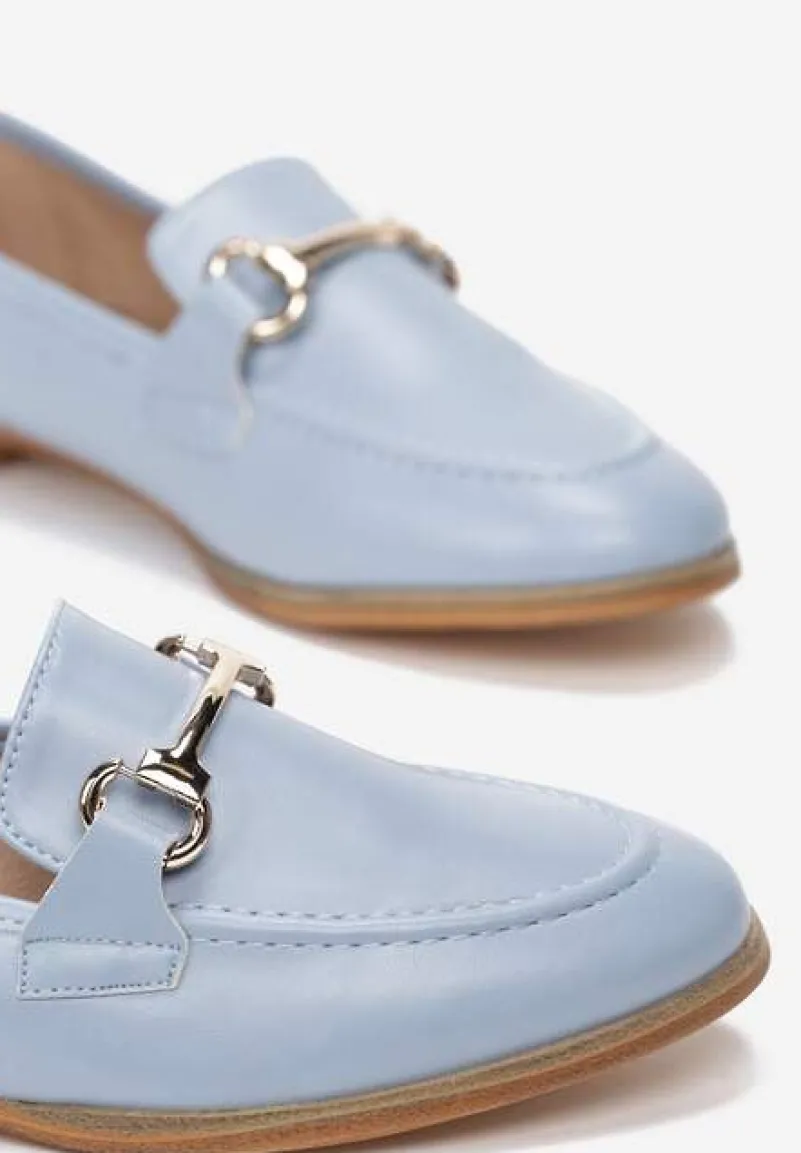 Jasnoniebieskie Mokasyny Sakina