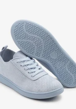 Jasnoniebieskie Tenisówki z Perforowaną Cholewką Ellivene
