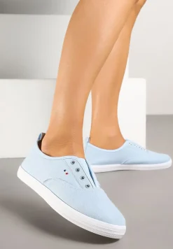 Jasnoniebieskie Wsuwane Tenisówki w Casualowym Stylu Sepessa