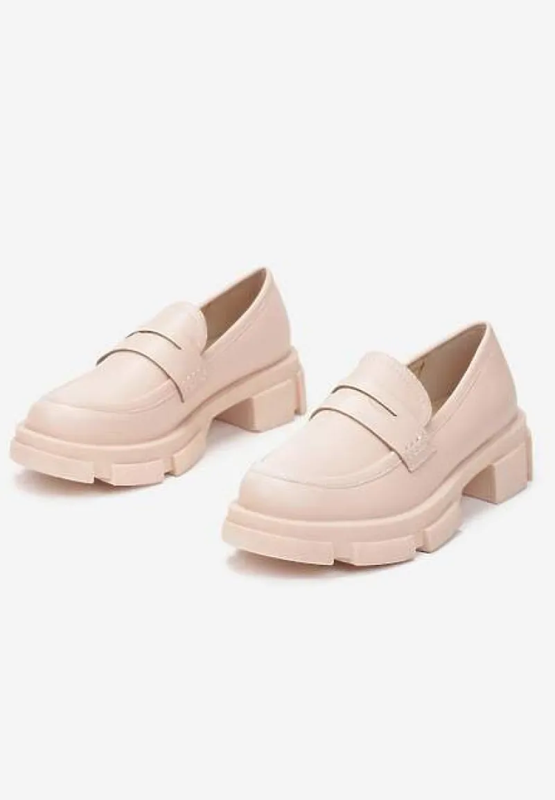 Jasnoróżowe Mokasyny Appotis