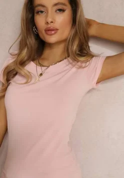 Jasnoróżowy T-shirt Ariema