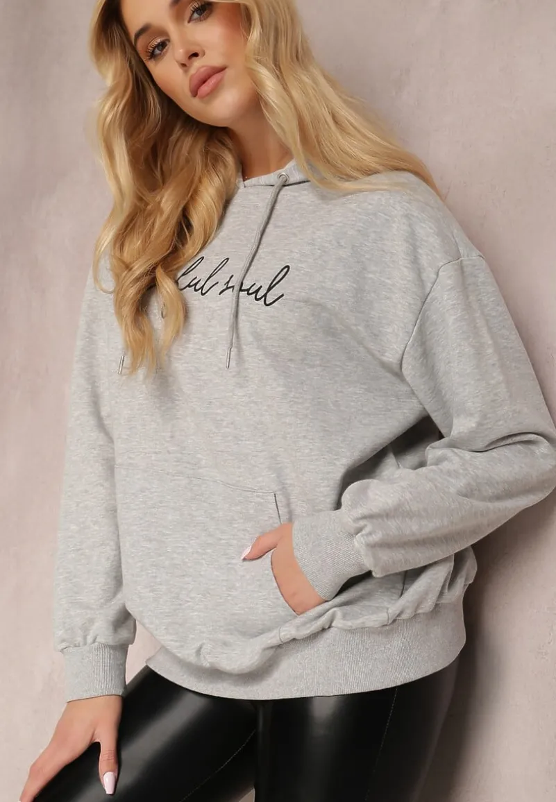 Jasnoszara Bluza Taniamenis