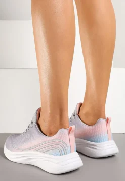 Jasnoszare Buty Sportowe Sneakersy Zdobione Efektem Ombre Banelissa