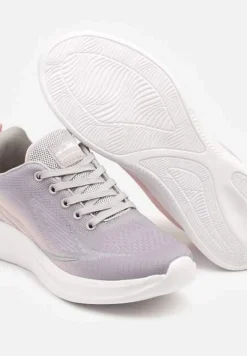 Jasnoszare Buty Sportowe Sneakersy Zdobione Efektem Ombre Banelissa