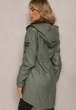 Jasnozielona Kurtka Pikowana Diomasio