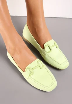 Jasnozielone Mokasyny Peletus