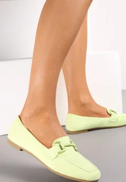Jasnozielone Mokasyny Peletus