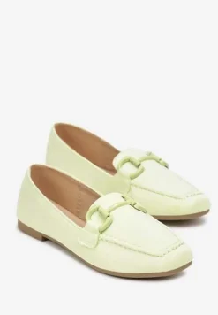 Jasnozielone Mokasyny Peletus