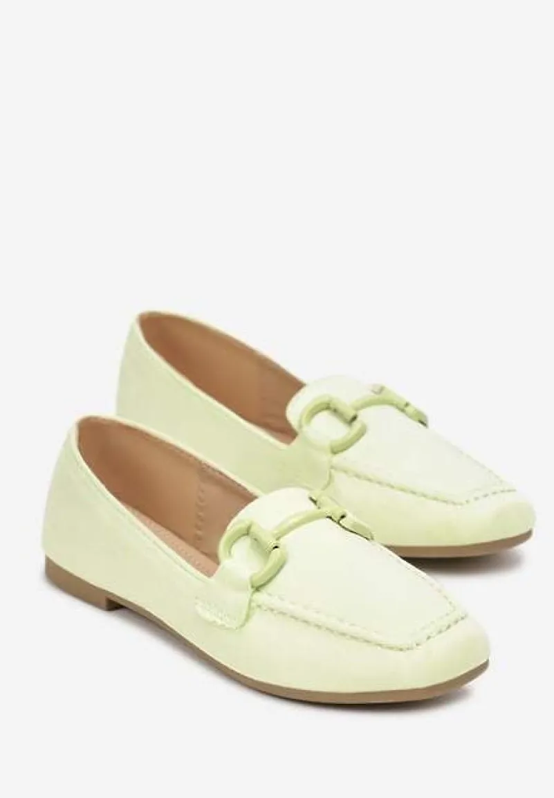 Jasnozielone Mokasyny Peletus
