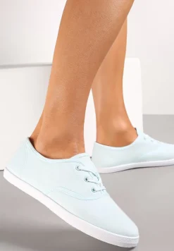 Jasnozielone Sznurowane Tenisówki Przed Kostkę Calapse