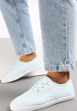 Jasnozielone Sznurowane Tenisówki Przed Kostkę Calapse