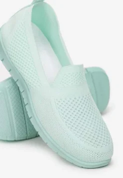 Jasnozielone Tenisówki Pasquier