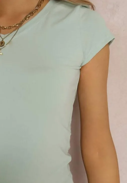 Miętowy T-shirt Mirasura