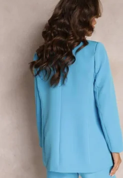 Niebieska Marynarka Dwurzędowa Tanou