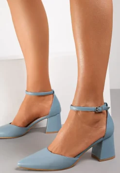 Niebieskie Czółenka Canena