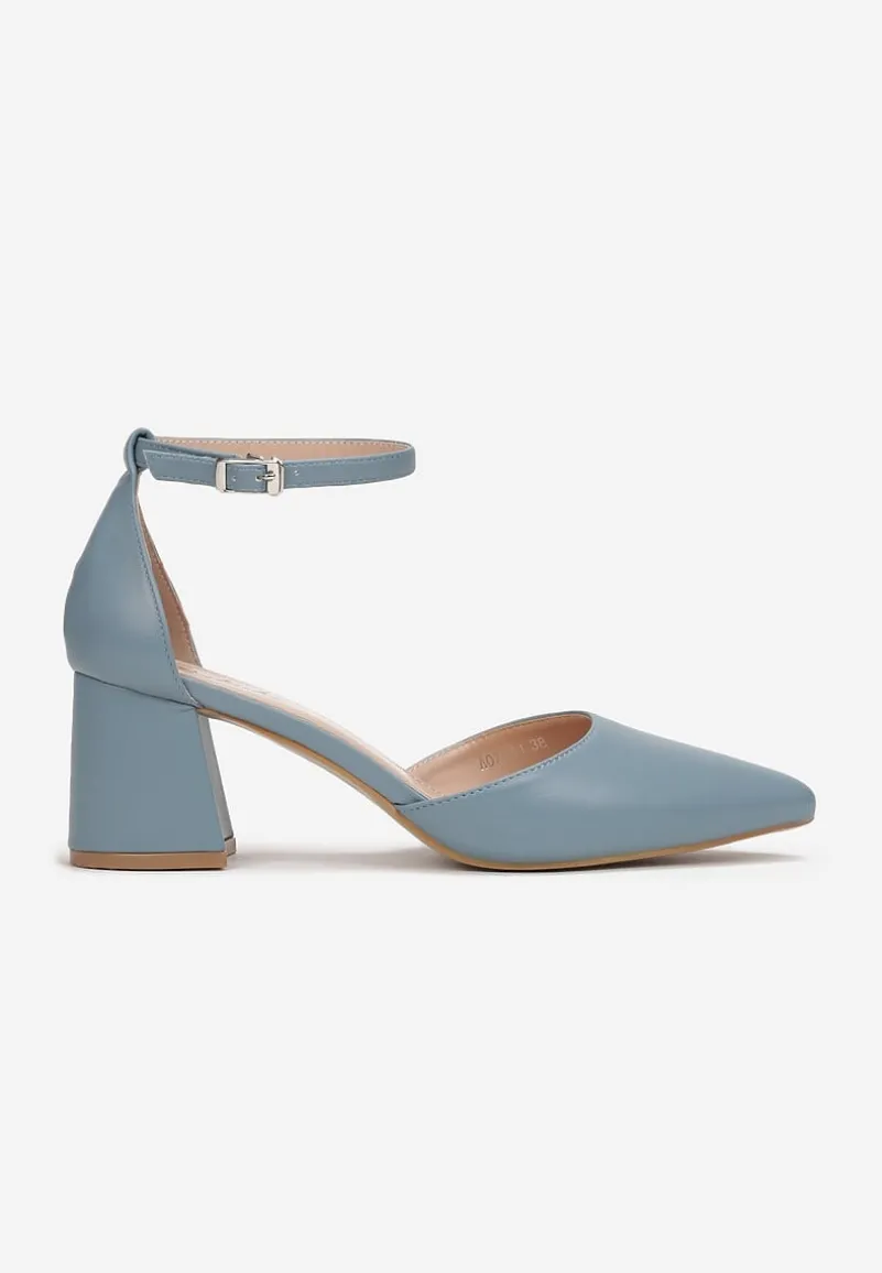 Niebieskie Czółenka Canena