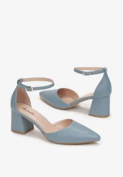 Niebieskie Czółenka Canena