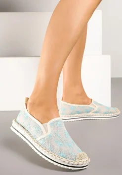 Niebieskie Espadryle z Ozdobną Plecionką Eranoria