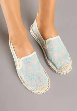 Niebieskie Espadryle z Ozdobną Plecionką Eranoria