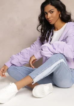 Niebieskie Jeansy Skinny z Regularnym Stanem i Przetarciami Darionna