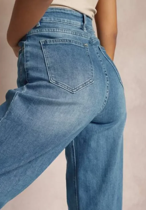 Niebieskie Jeansy Szerokie Phririope
