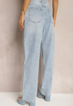 Niebieskie Jeansy Szerokie Tryphopis