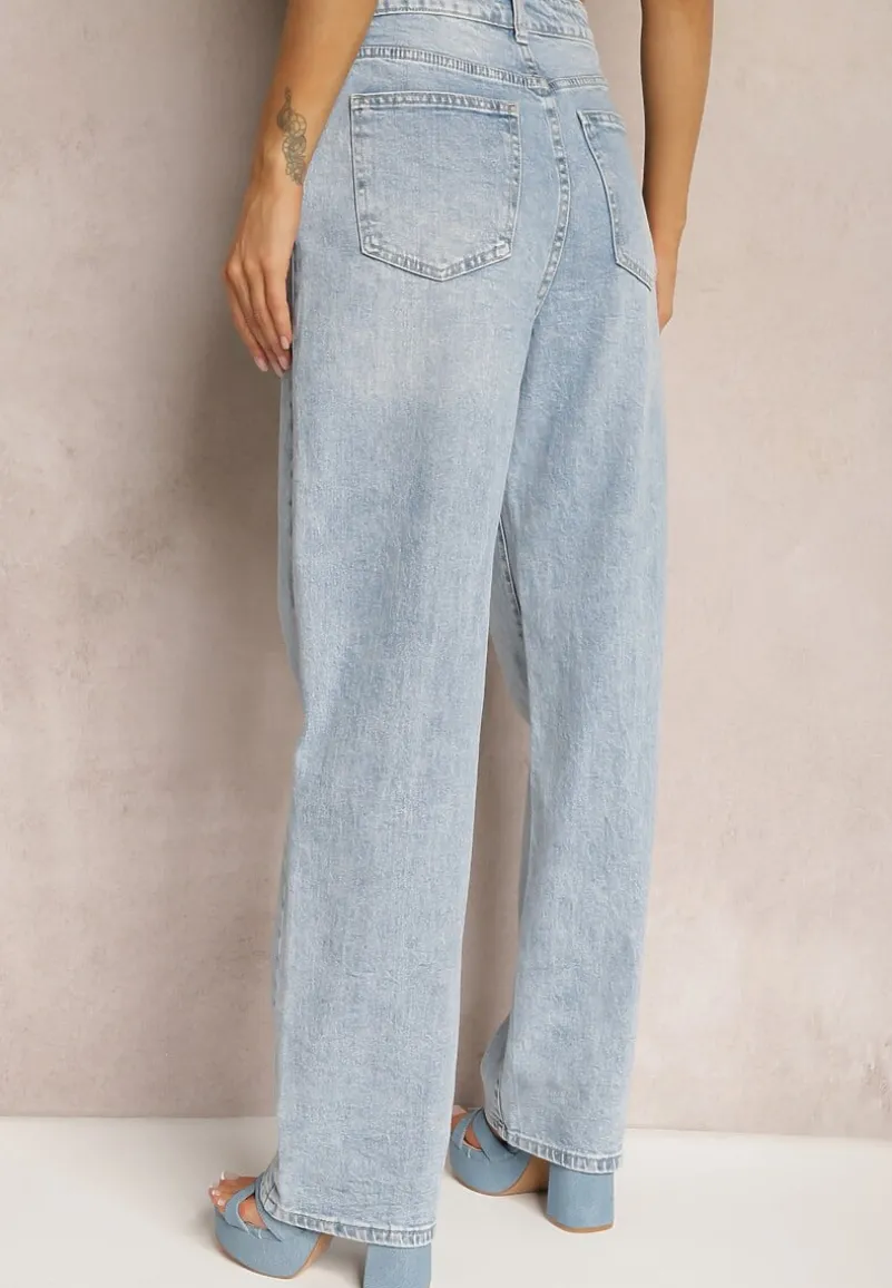 Niebieskie Jeansy Szerokie Tryphopis